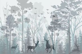Фреска Рисованный лес
