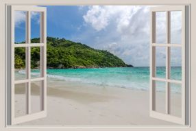 Фреска Окно с видом на море