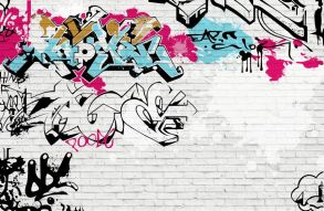 Фреска Яркое граффити