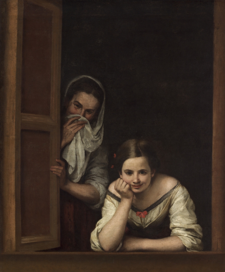 Фреска Две женщины в окне