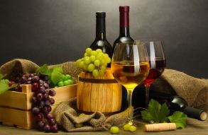 Фреска Вино и виноград