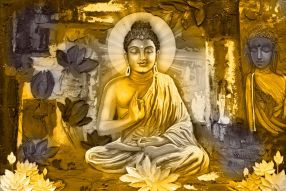 Фреска Будда Шакьямуни