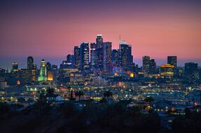 Фотообои Панорама ночного мегаполиса